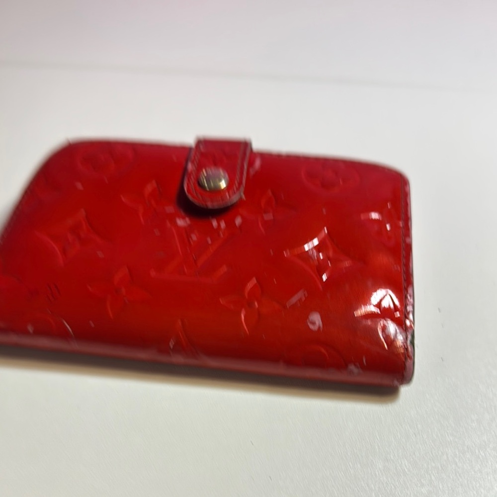 Louis Vuitton Red Embossed Wallet